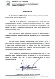 Nota de Pesar – Luiz Carlos Dallagnol